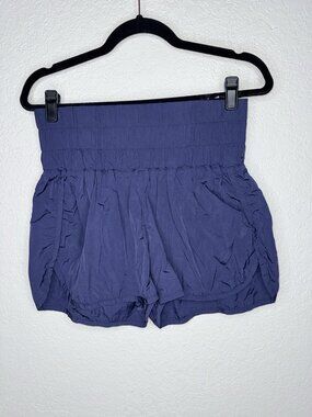 Ododos Navy Blue High Waisted Athletic Shorts Women’s Size Large Running Gym 1E